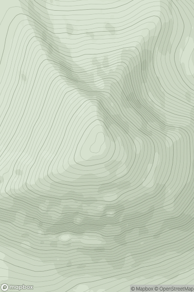 Thumbnail image for Beinn na Caillich [South-East Skye and Scalpay] [NG601232] showing contour plot for surrounding peak